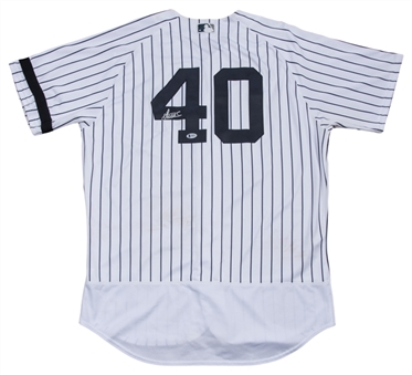 2017 Luis Severino Game Used & Signed New York Yankees Home Jersey Used On  9/20/2017 (MLB Authenticated, Yankees-Steiner & Beckett)